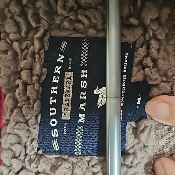Southern Marsh Fuzzy Pullover Brown Size M - Picture 2 of 3